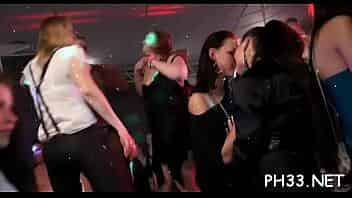 Group sex wild patty at night club knobs and pusses each where video