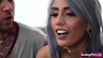 Busty tattooed babe Janice Griffith is playing video games with her room mate.They get horny and start kissing each other.After that,guy licks Janices pussy and in return Janice sucks guys big cock.Finally,guy fucks Janices pussy until she squirts. video